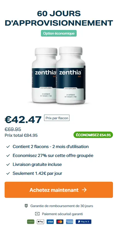 zenthia checkout 1 flacon